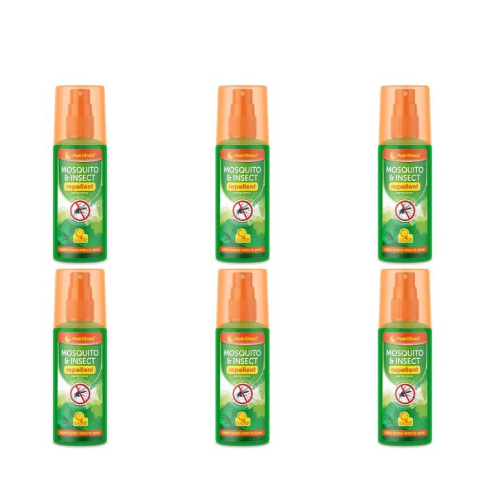 PestShield Mosquito & Insect Repellent Pump Spray 120ml - Pack of 6