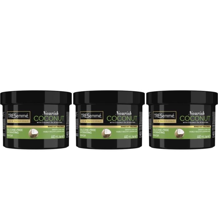 TRESemmé Coconut Oil & Aloe Vera Nourish Coconut Hydrating Hair Mask 440ml - Pack of 3