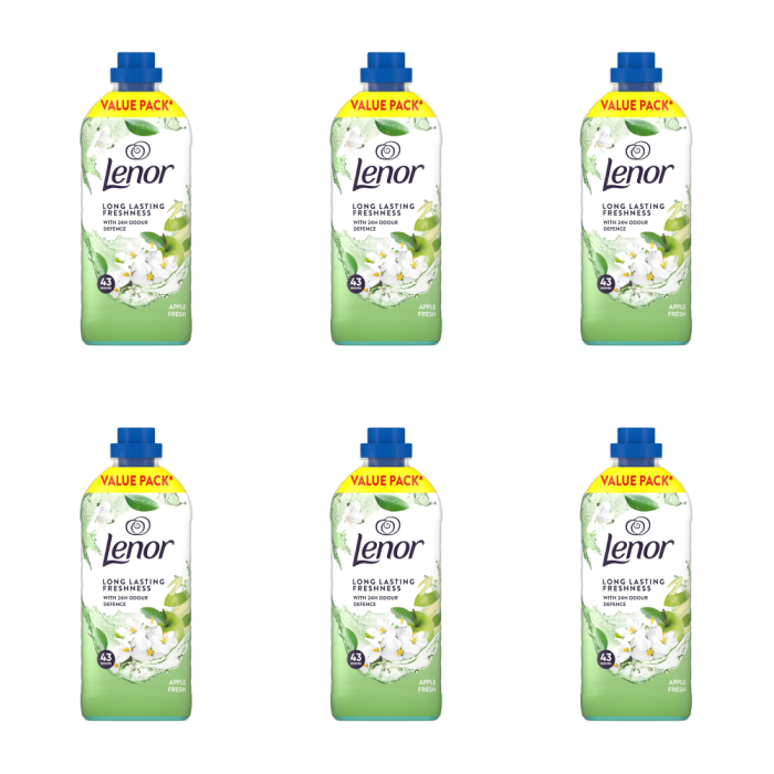 Lenor Apple Fresh Fabric Conditioner 1419ml - Pack of 6