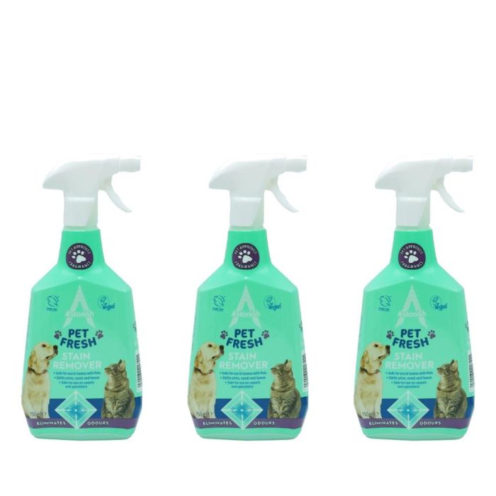 Astonish Pet Fresh Stain Remover 750ml - Pack of 3