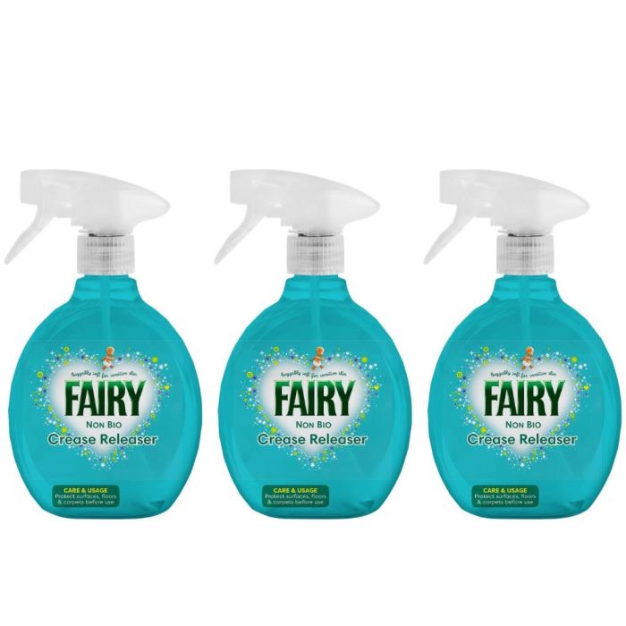 Fairy Non-Bio Crease Releaser Fabric Spray 500ml - Pack of 3