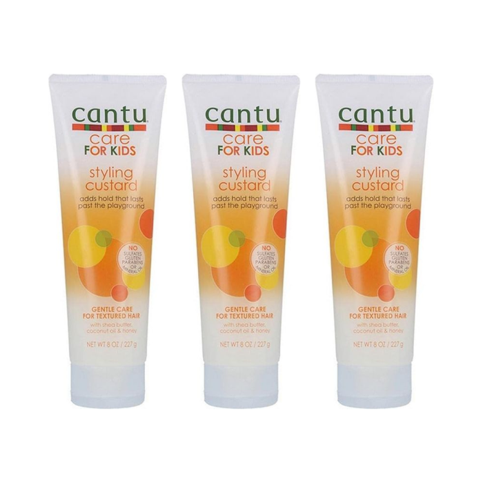 Cantu Kids Styling Custard with Shea Butter & Coconut 227g - Pack of 3