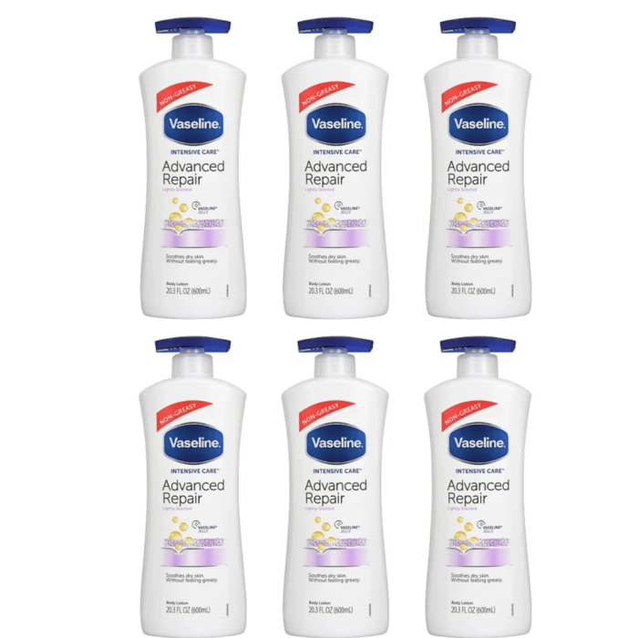 Vaseline Advance Repair Body Lotion 600ml pump bottle 
