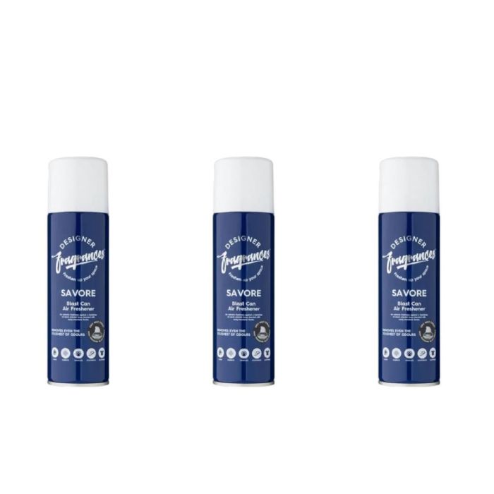 Designer Fragrances Savore Blast Can Air Freshener 300ml - Pack of 3