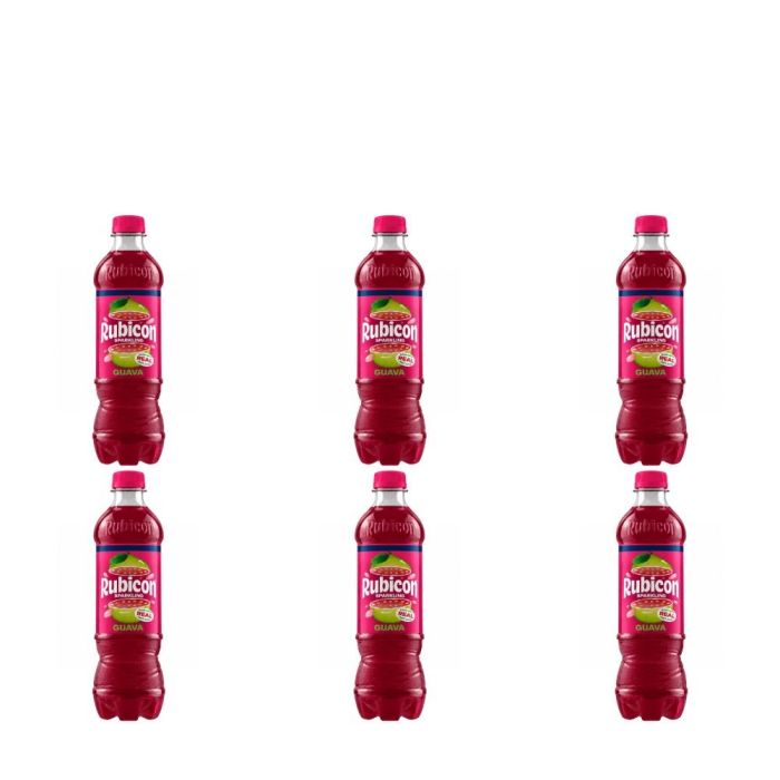 Rubicon Guava Sparkling Juice Drink 500ml - Pack of 6