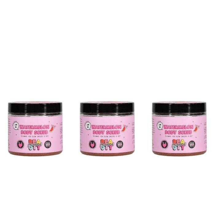 Mallows Beauty Watermelon Pink Himalayan Body Scrub 250g - Pack of 3