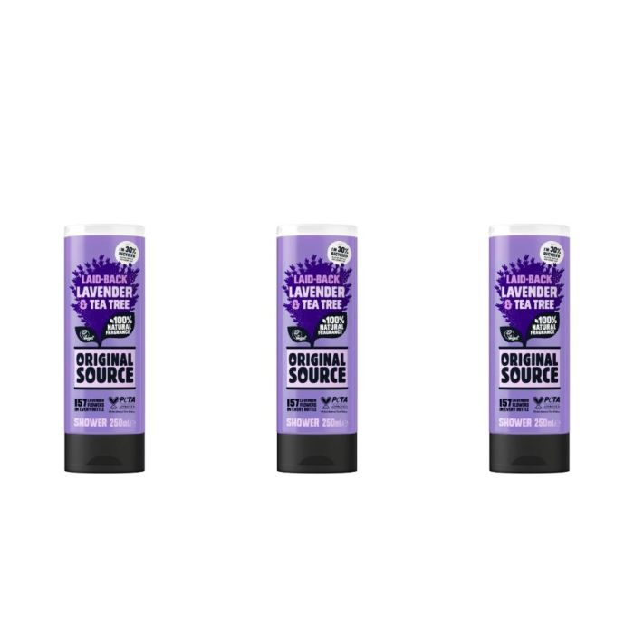 Original Source Lavender & Tea Tree Shower Gel 250ml - Pack of 3