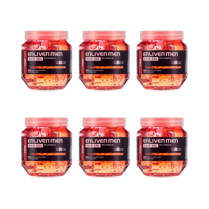 Enliven Firm Red Hair Gel 250ml - Pack of 6