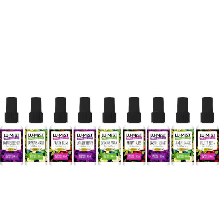 Lu-Mist Limited Edition Toilet Bowl Spray 3 Pack 60ml - Pack of 3