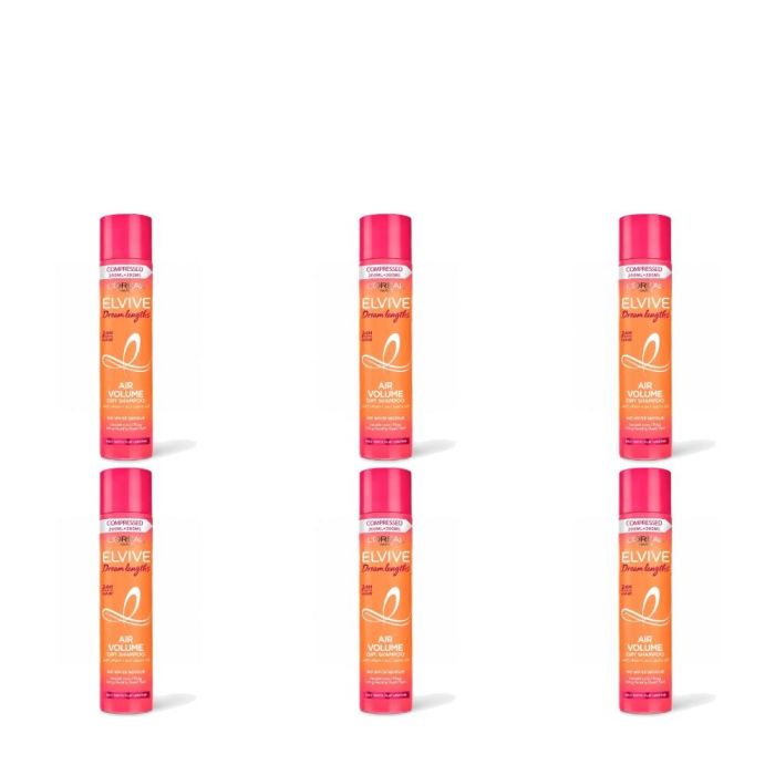 Loreal Elvive Dream Lengths Dry Shampoo 200ml - Pack of 6
