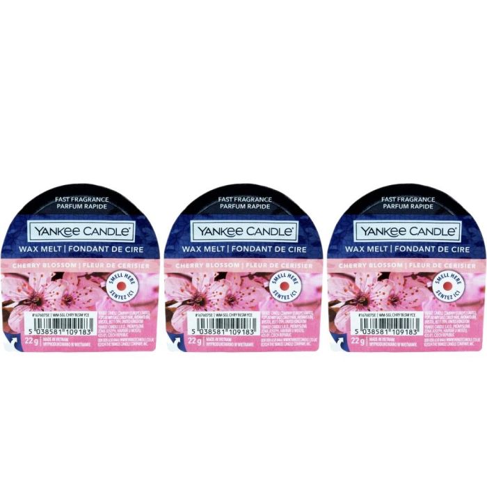 Yankee Candle Cherry Blossom Wax Melt 22g - Pack of 3