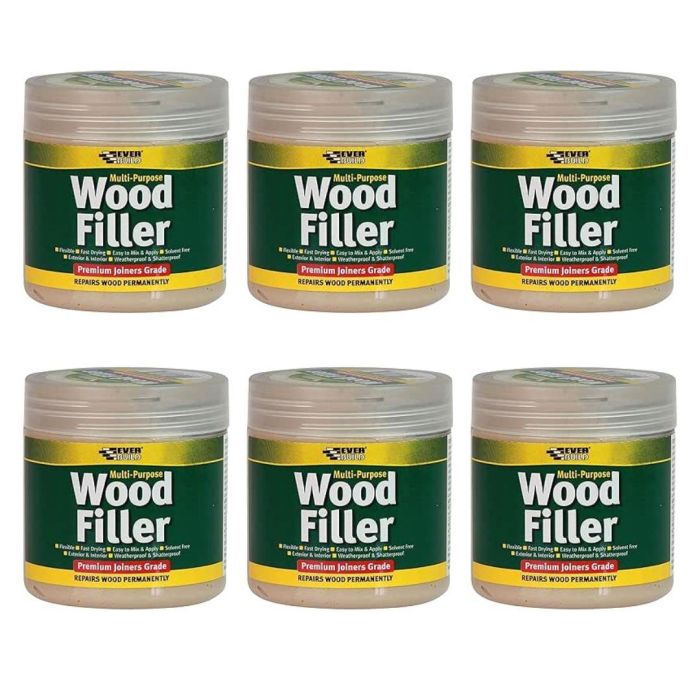 Everbuild Multipurpose Wood Filler Dark Oak 250 ML - Pack of 6