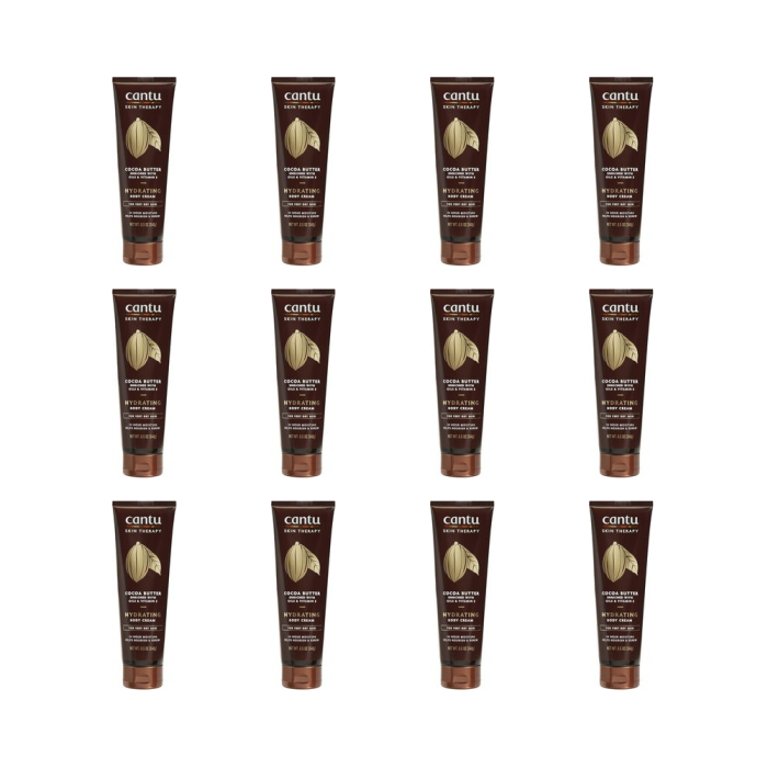 Cantu Skin Therapy Cocoa Butter Hydrating Body Cream 240g - Pack of 12