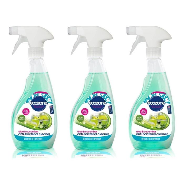 Ecozone Anti Bacterial Multi Surface Cleaner 500 ML - Pack of 3