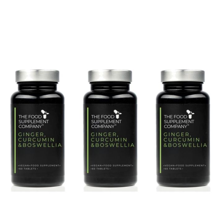Fsc Ginger, Curcumin & Boswellia 60 Tablets - Pack of 3