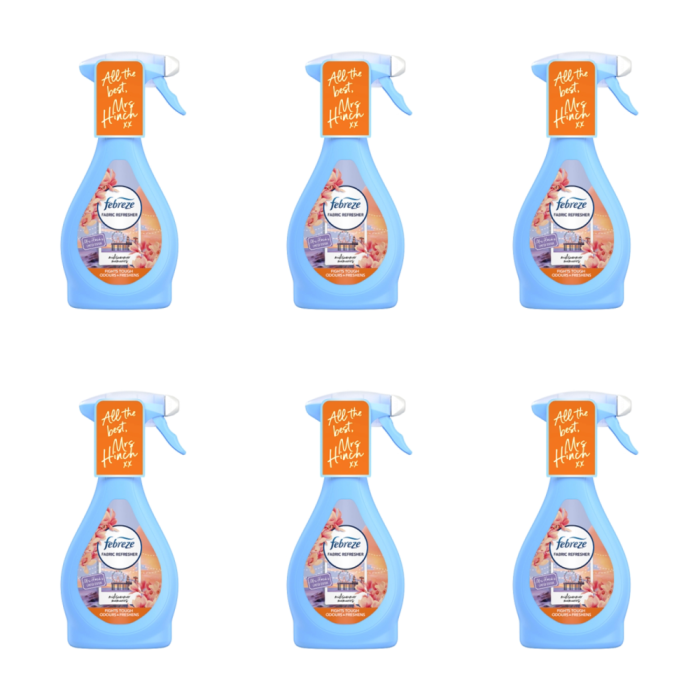 Febreze Mrs Hinch's Midsummer Memories Fabric Freshener Spray 500ML - Pack of 6
