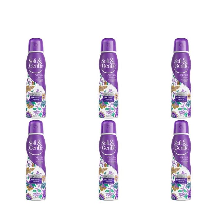Soft & Gentle Orchid Desire Anti-Perspirant Spray 150ml - Pack of 6