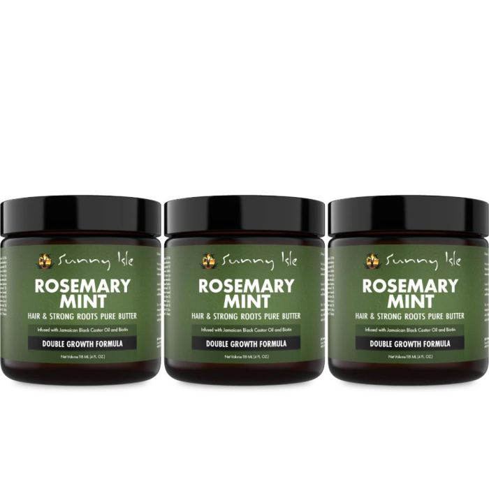 Sunny Isle Rosemary Mint Jamaican Black Castor Oil 118ml - Pack of 3