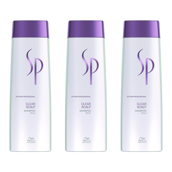 Wella System Professional Clear Scalp Shampoo 250 ML - Pack of 3