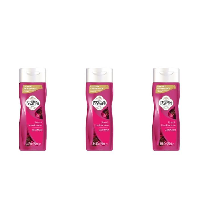 Imperial Leather Rose & Frankincense Body Wash 250ml - Pack of 3