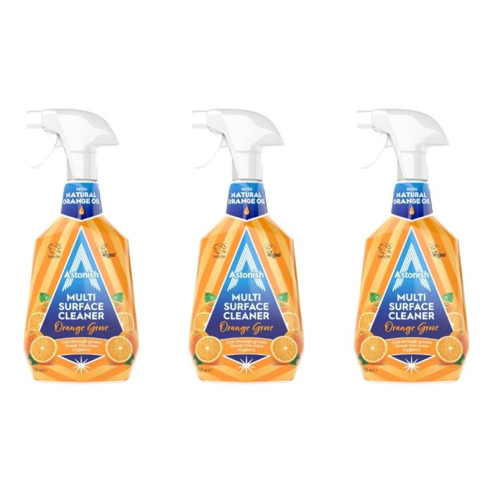 Astonish Orange Grove Multi Surface Cleaner 750ml - Pack of 3