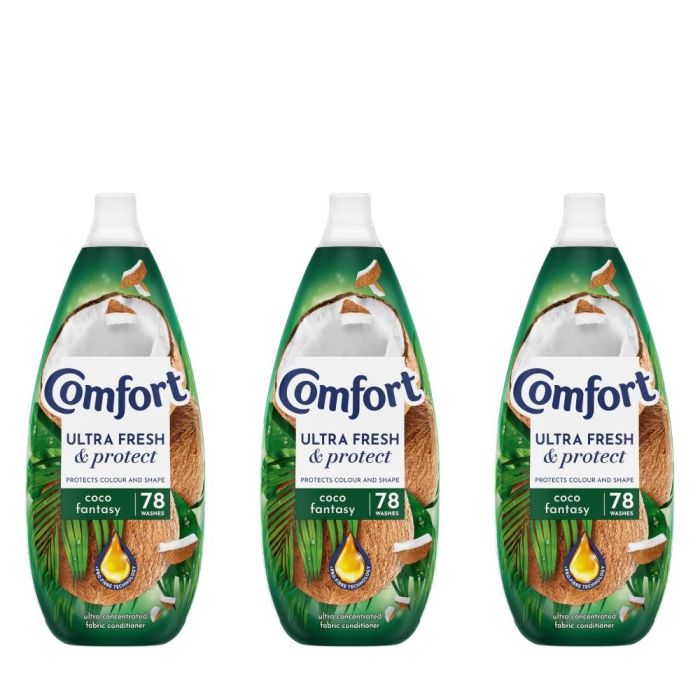 Comfort Coco Fantasy Fabric Conditioner 78 washes - Pack of 3