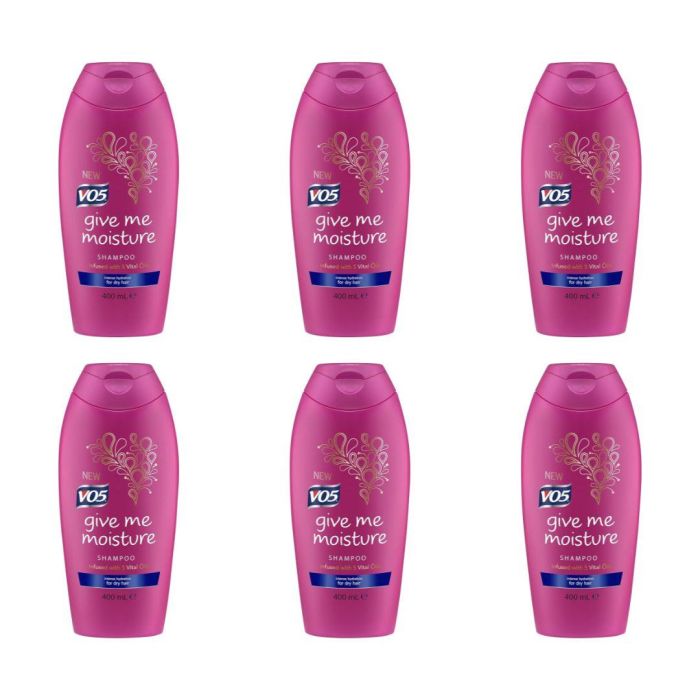 VO5 Give Me Moisture Shampoo for Dry Hair 400 ML - Pack of 6