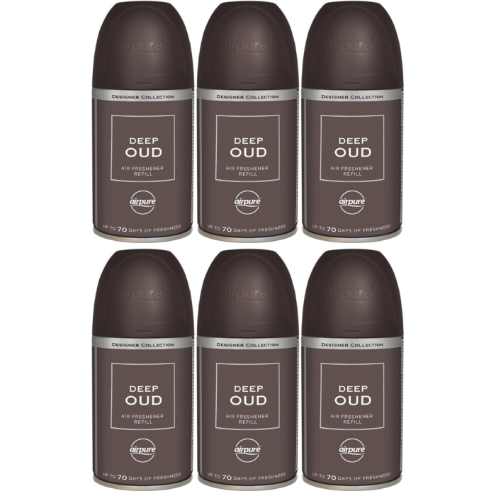 Airpure Designer Collection Deep Oud Air Freshener Refills 250ml
