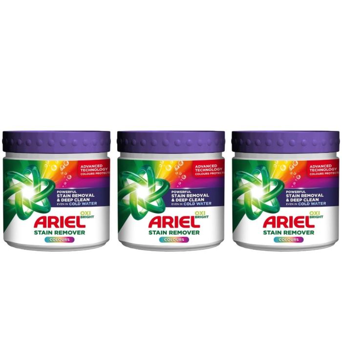 Ariel Colour Stain Remover Powder 500g - Pack of 3