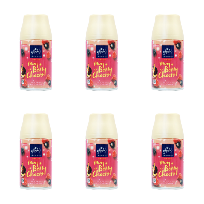 Glade Merry Berry Cheers Automatic Spray Refill 269ml - Pack of 6