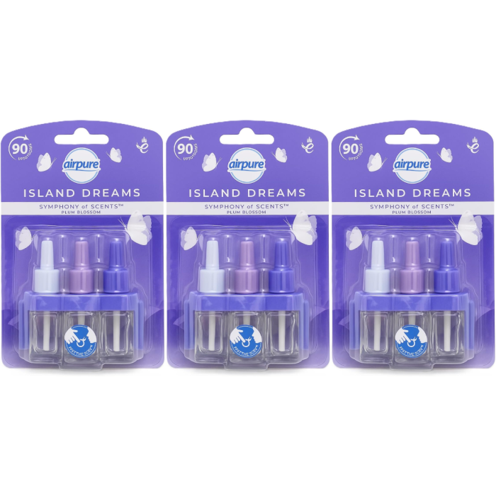 Airpure Symphony of Scents Plug-in 3 Refills Island Dreams - Pack of 3
