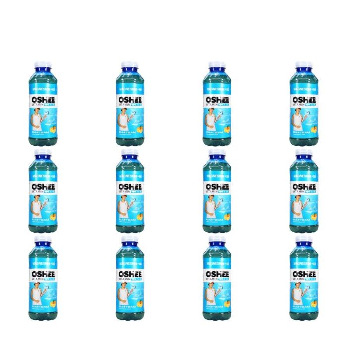 Oshee Magnesium +B6 Vitamin Water Drink 555ml - Pack of 12