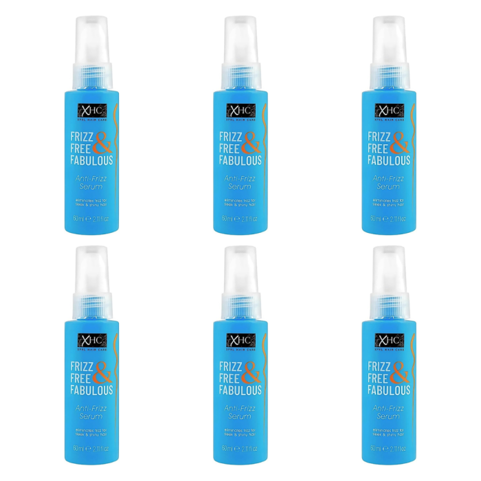 Xpel Frizz Free & Fabulous Anti-Frizz Hair Serum 60ml - Pack of 6