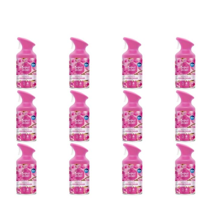 Perfect Scents Sakura Dream Trigger Spray Air Freshener, 250ml - Pack of 12