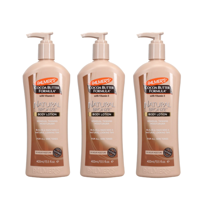 Palmer's Cocoa Butter Natural Bronze Body Lotion 400ml - Pack of 3