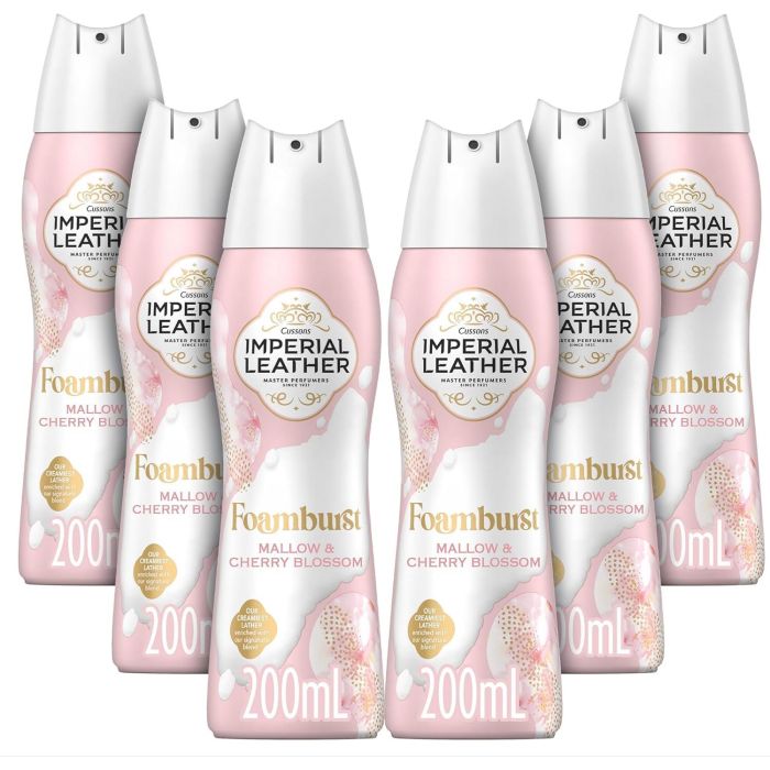 Imperial Leather Foamburst Mallow & Cherry Blossom 200ml - Pack of 6