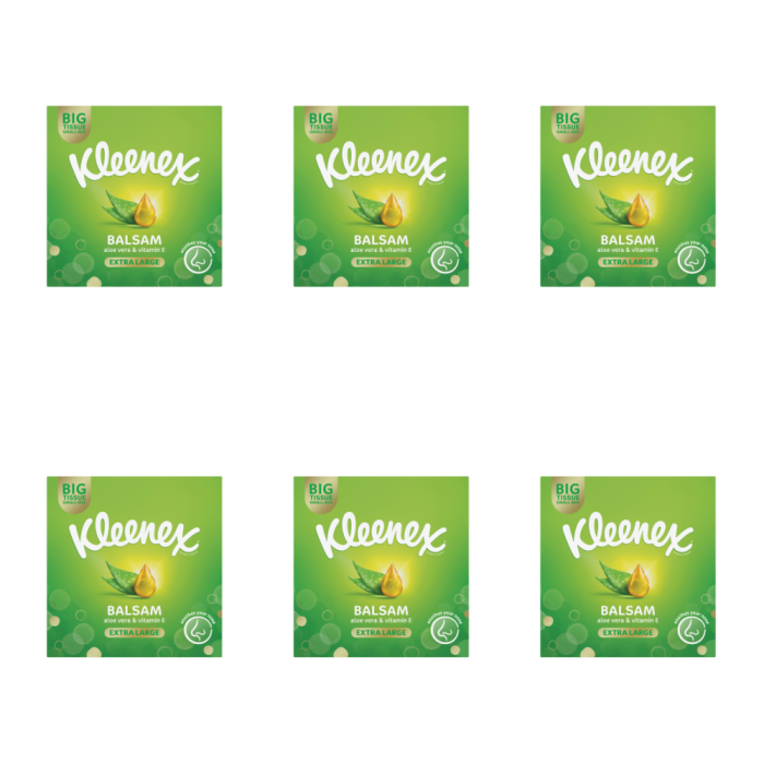 Kleenex Balsam XL Compact Tissues 40 Tissues - Pack of 6