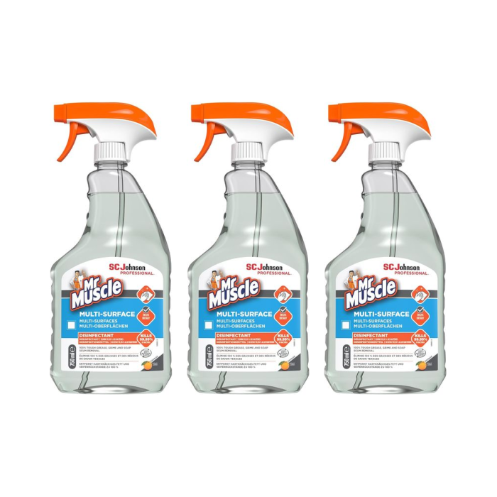 Mr Muscle Professional Multi Surface Cleaner 750ml - Pack of 3