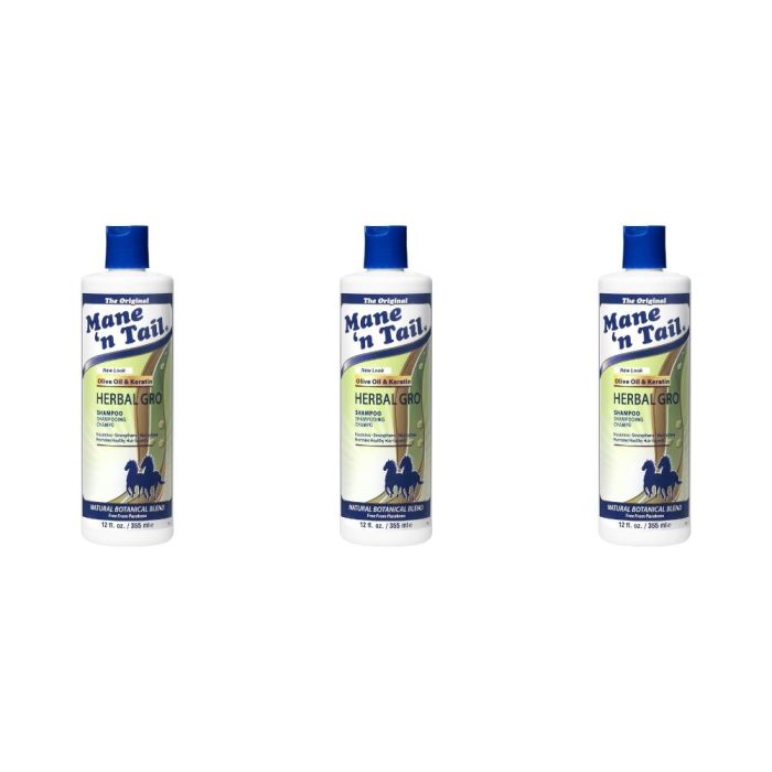 Mane N Tail Herbal Gro Shampoo 355ml - Pack of 3