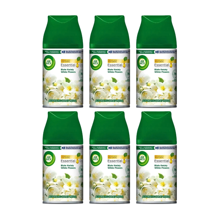 Air Wick Freshmatic White Flowers Refill 250 ml - Pack of 6
