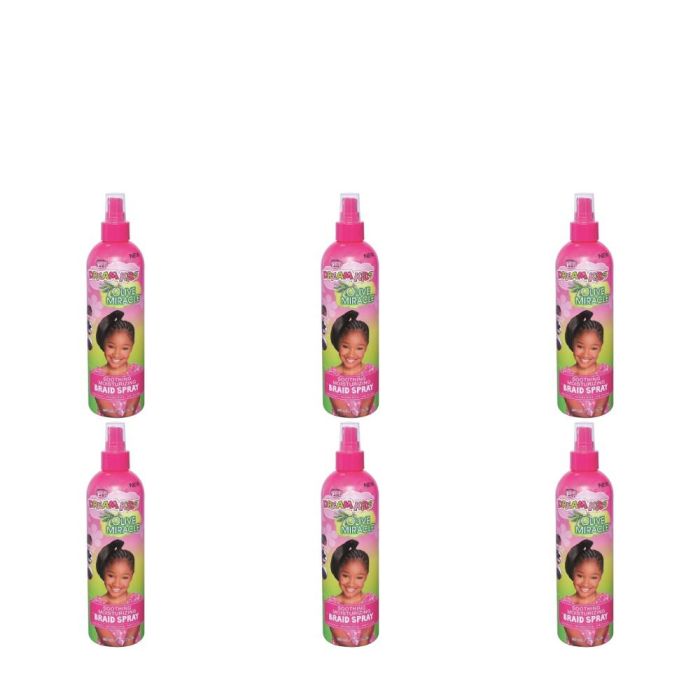 African Pride Dream Kids Soothing Braid Spray 12oz - Pack of 6