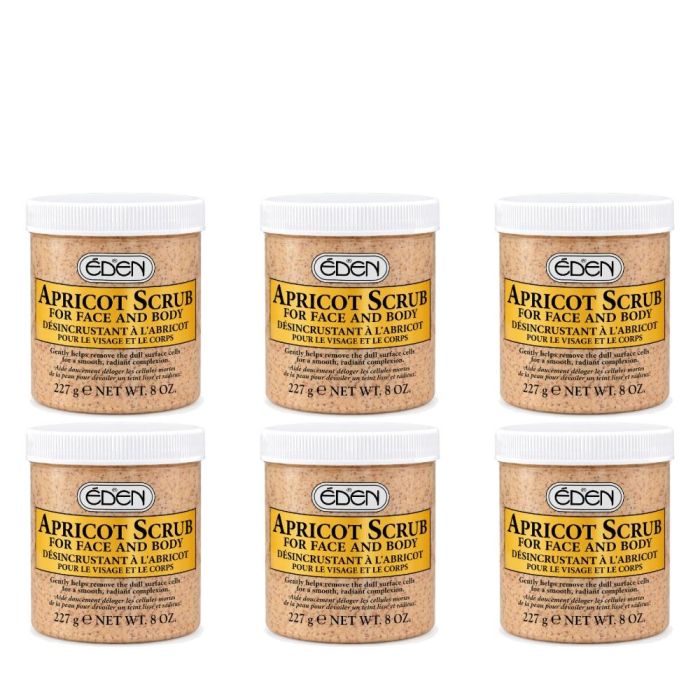 Eden Apricot Face & Body Scrub 227g - Pack of 6