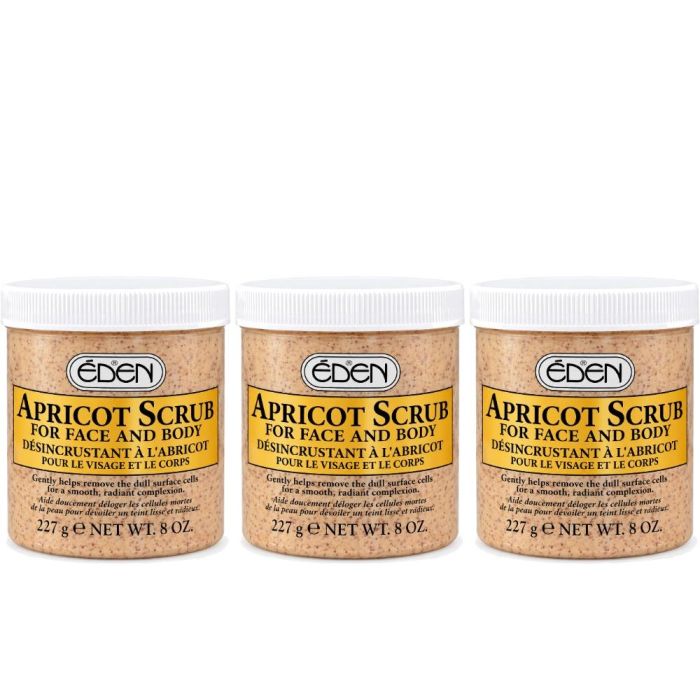 Eden Apricot Face & Body Scrub 227g - Pack of 3