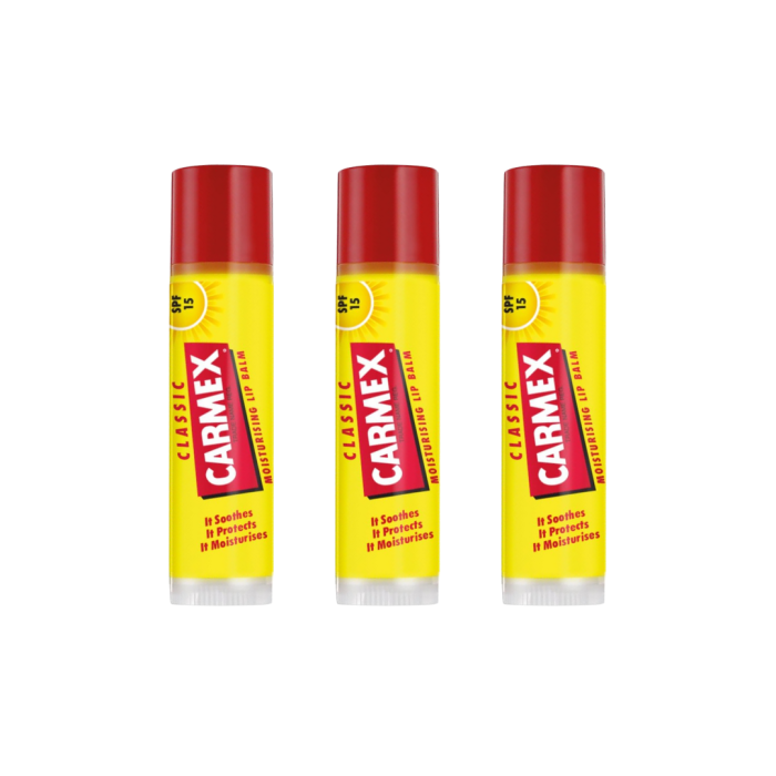 Carmex Classic Lip Balm Stick SPF15 4.25g - Pack of 3