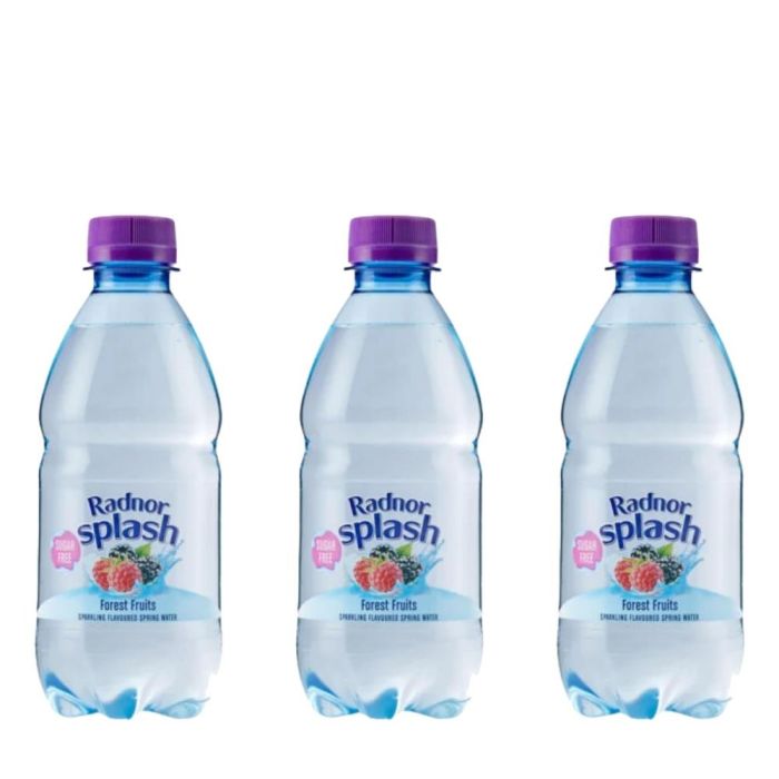 Radnor Splash Forest Fruits Sparkling Flavoured Spring Water 330ml - Pack of 3