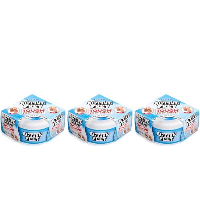 Nuage Active Feet Tough Foot Cream 150g - Pack of 3