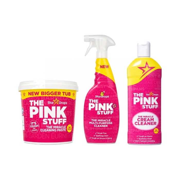 The Pink Stuff Miracle Cleaning Bundle – 3-Piece Set