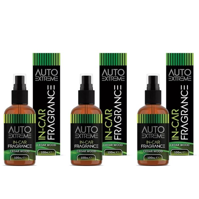 Auto Extreme Cedar Wood Car Air Freshener Spray 100ml - Pack of 3