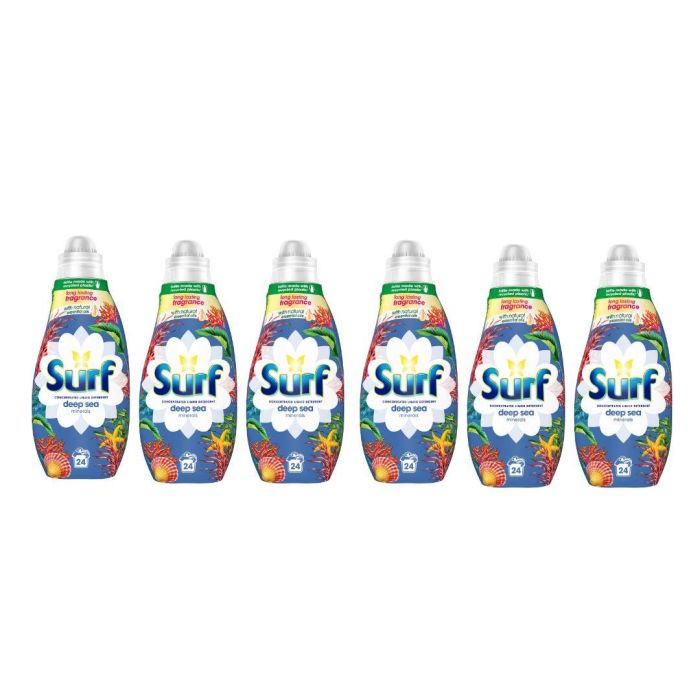 Surf Liquid Deep Sea Laundry Detergent 24 Washes x 6