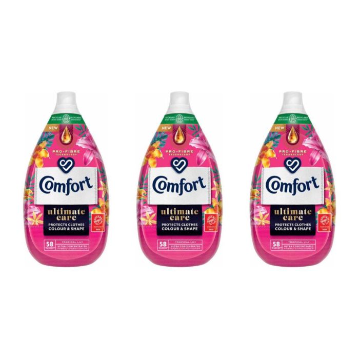Comfort Ultimate Care Tropical Lily Fabric Conditioner 870 ML - Pack of 3